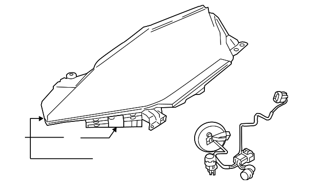26075-3NA1D Деталь LENS & HOUSING, LEFT