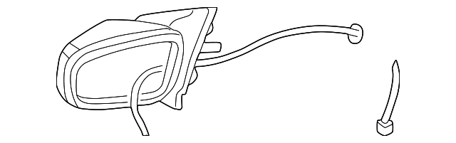 10316927 Деталь MIRROR ASSY, LEFT
