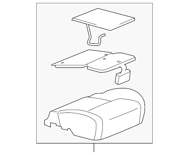 8535078J00 Деталь SEAT CUSHION PAD, RIGHT