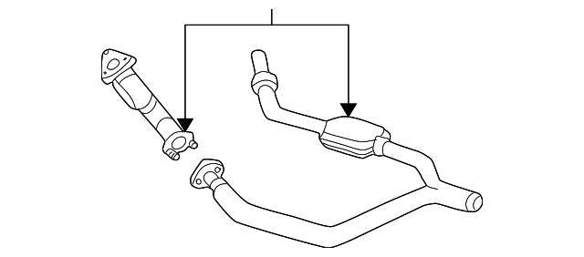 12609726 Деталь CONVERTER & PIPE, RIGHT