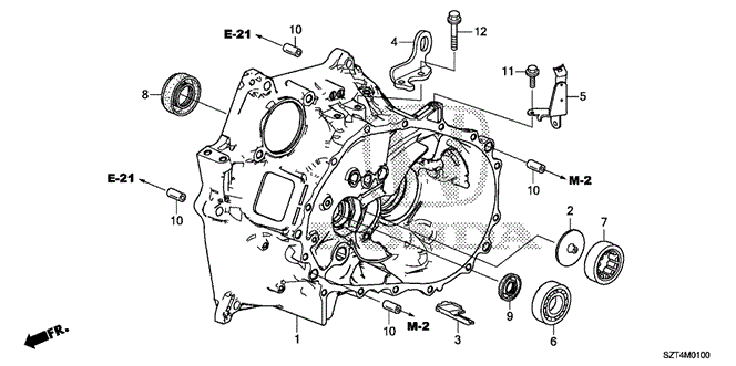 TRANSMISSION - MANUAL/MT CLUTCH CASE for 2011 Honda CR-Z #1