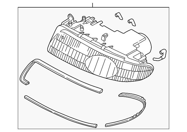 TA015104XC Деталь LENS & HOUSING, LEFT