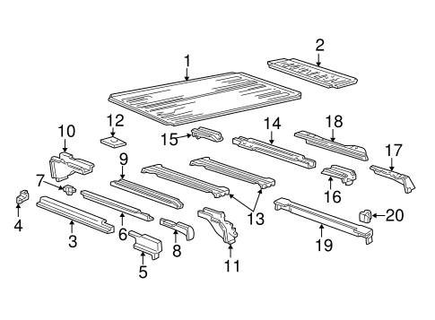 E-350 Super Duty REAR FLOOR & RAILS 2