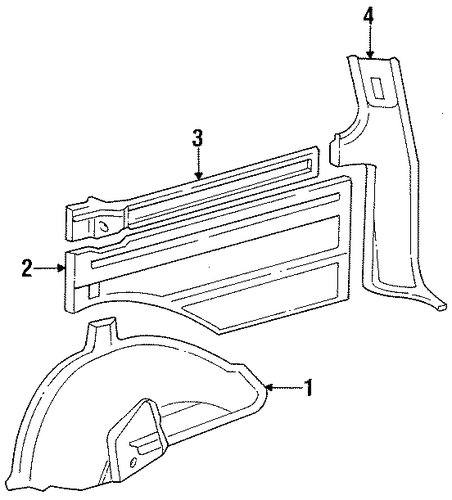Land Cruiser INTERIOR TRIM - QUARTER PANELS