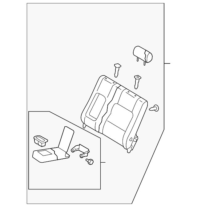 GP9A57450B02 Деталь SEAT BACK ASSY