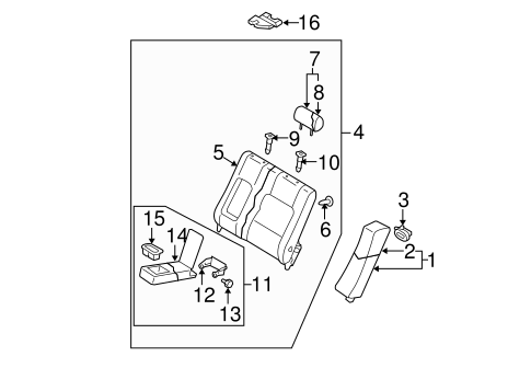 6 REAR SEAT COMPONENTS 2