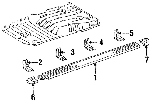 Land Cruiser EXTERIOR TRIM - PILLARS