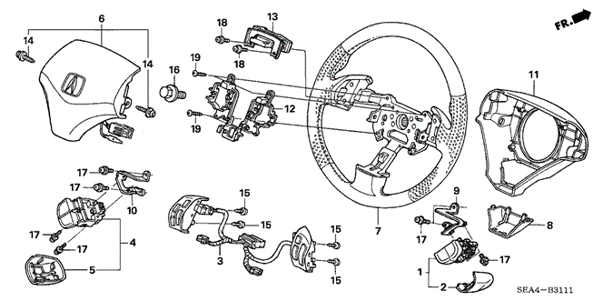 TSX SEDAN STEERING WHEEL (SRS) (2)