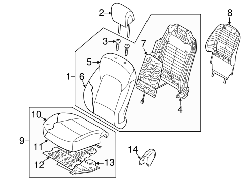 Santa Fe PASSENGER SEAT COMPONENTS