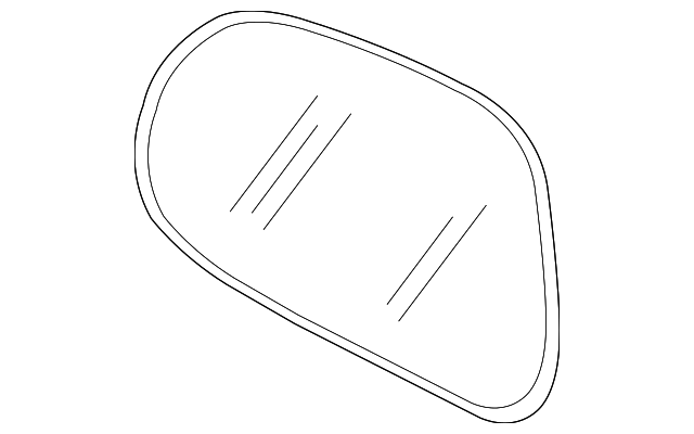 8473085Z00 MIRROR GLASS, RIGHT