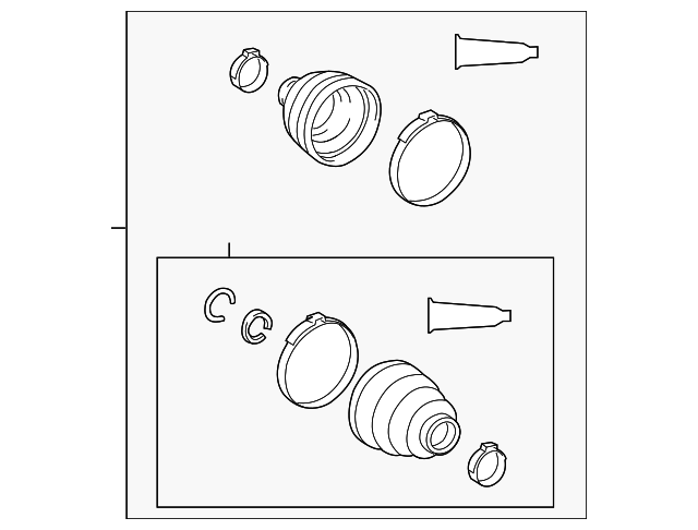 04428-01040 Деталь BOOT KIT, LEFT