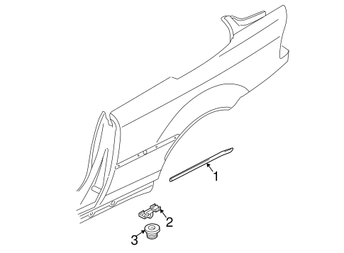 330Ci EXTERIOR TRIM - QUARTER PANEL 2