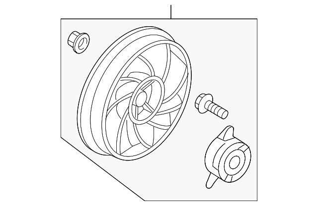 88958077 Деталь FAN MOTOR, RIGHT