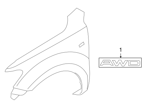 Santa Fe EXTERIOR TRIM - FENDER