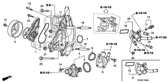 ENGINE/WATER PUMP (L4) for 2010 Honda ACCORD COUPE #1