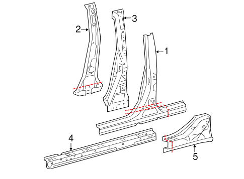 Camry CENTER PILLAR & ROCKER 2