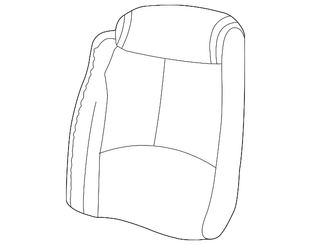 16799079 Деталь SEAT BACK COVER, LEFT
