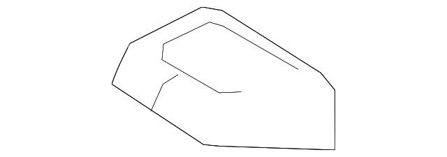 166-921-38-00-9051 Деталь SEAT BELT GUIDE COVER, LEFT