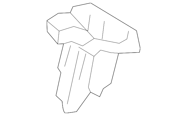 166-921-39-00-8N84 Деталь SEAT BELT GUIDE, LEFT