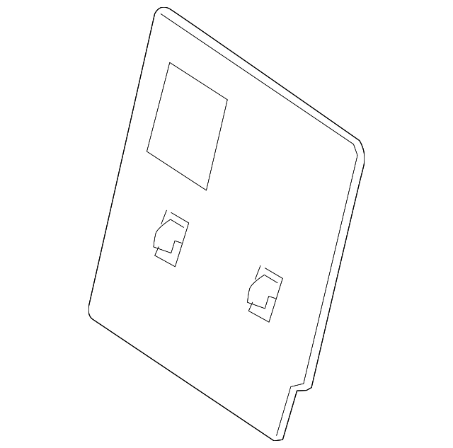 166-923-01-22-7M79 Деталь SEAT BACK PANEL, LEFT