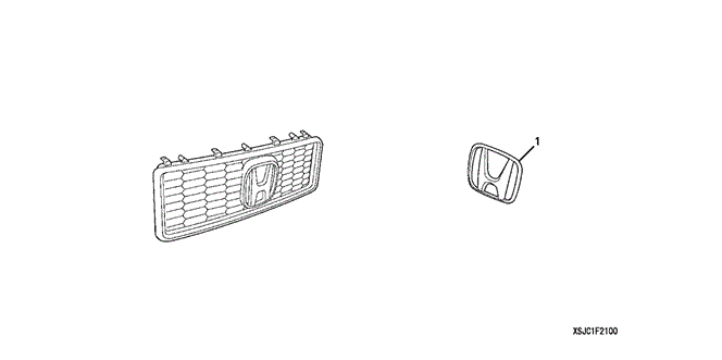 ACCESSORIES/FRONT GRILLE (1) for 2013 Honda RIDGELINE #1