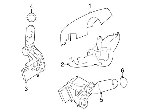 Fortwo SHROUD, SWITCHES & LEVERS