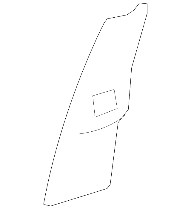 22787562 SEAT BELT COVER, LEFT
