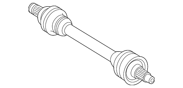 166-350-10-10 AXLE ASSY, RIGHT
