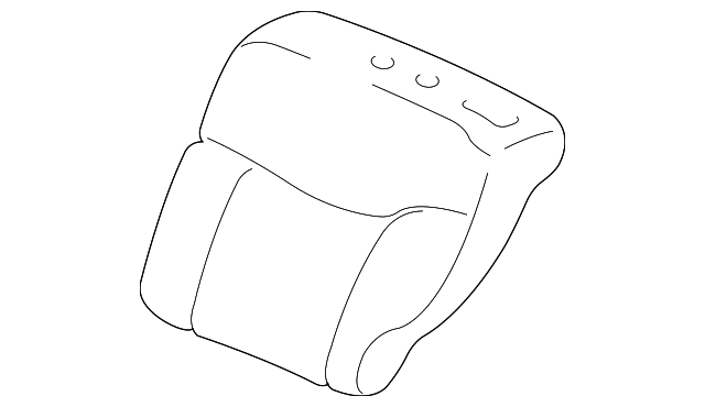 82521-S5T-A01ZB COVER, L. RR. SEAT-BACK TRIM *NH1L* (BLA