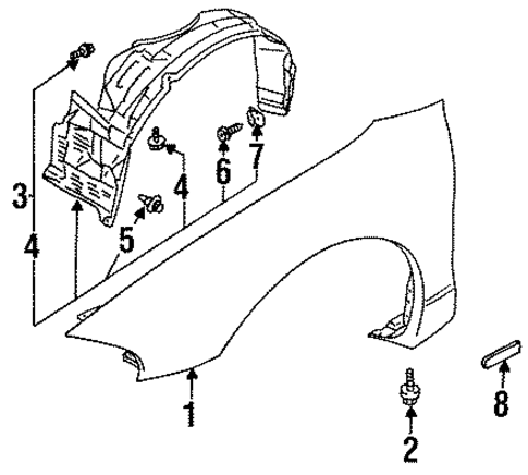 Eclipse EXTERIOR TRIM - FENDER