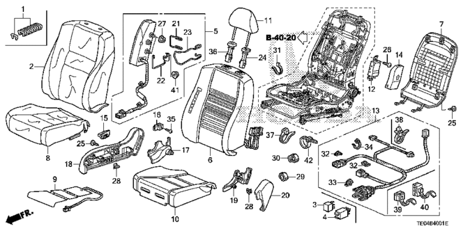 INTERIOR / BUMPER/FRONT SEAT (R.) for 2009 Honda ACCORD COUPE #1