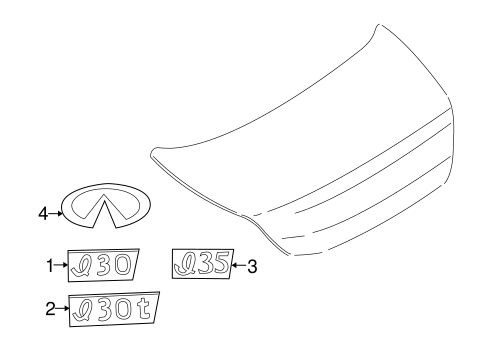 I35 EXTERIOR TRIM - TRUNK