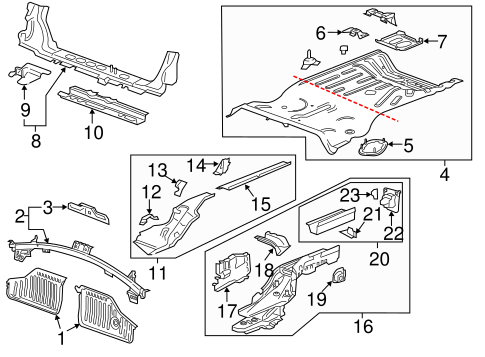 Volt REAR FLOOR & RAILS