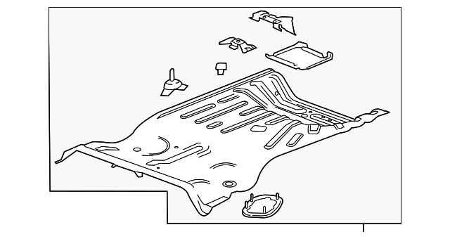 23361411 Деталь REAR FLOOR PAN