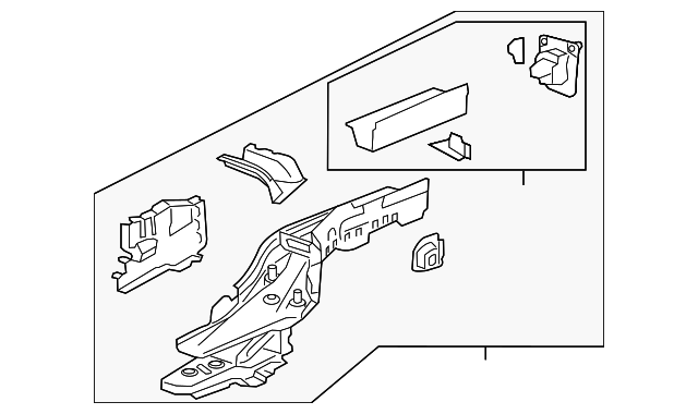 23386570 Деталь REAR RAIL ASSY, LEFT