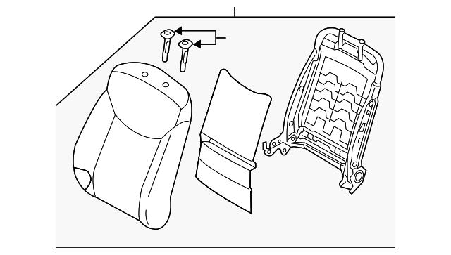 88300-3X585-MSP SEAT BACK ASSY