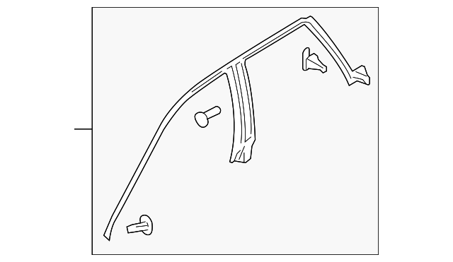 63521AG01A Деталь ROOF W'STRIP, LEFT