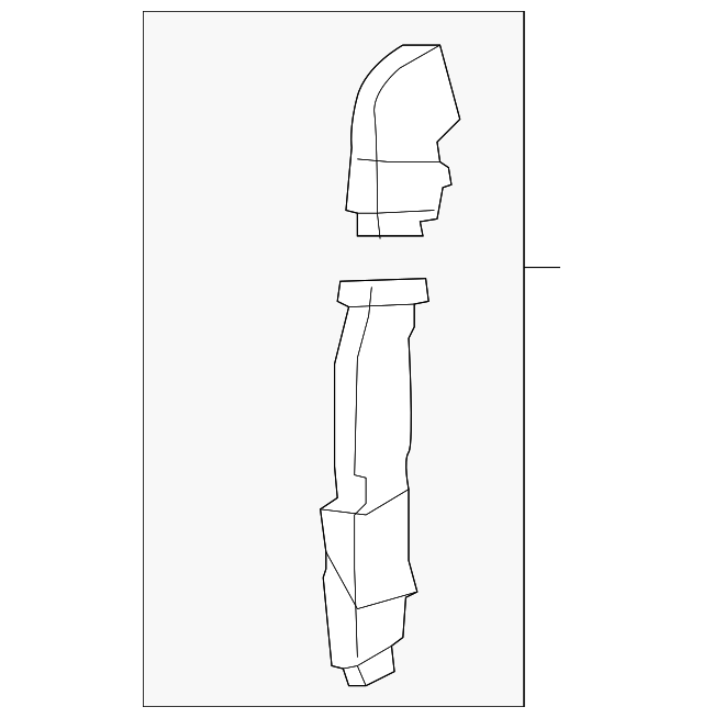 876091CC2B Деталь DUCT, RIGHT