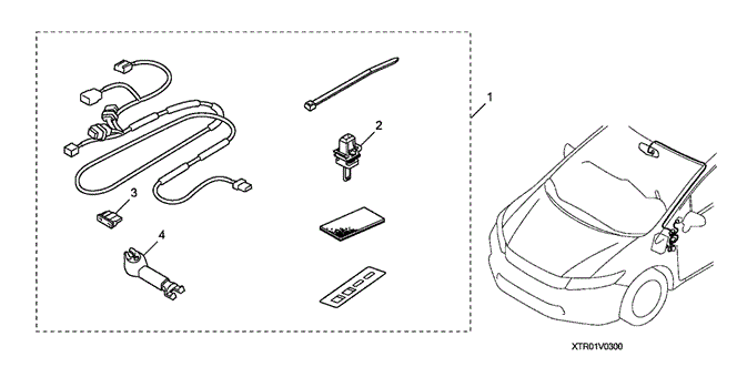 ACCESSORIES/AUTO DAY & NIGHT MIRROR ATTACHMENT for 2012 Honda CIVIC COUPE #1