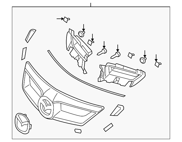 BR5V-50-710B-96 Деталь GRILLE ASSY