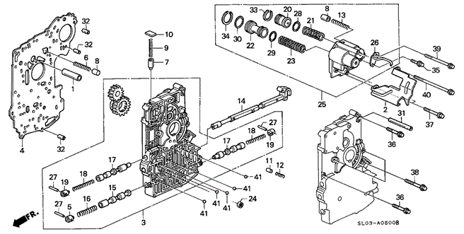 NSX AT MAIN VALVE BODY