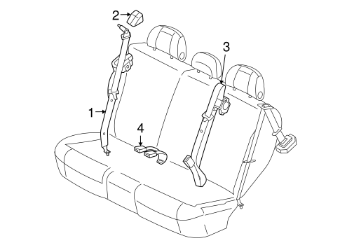 Escape REAR SEAT BELTS