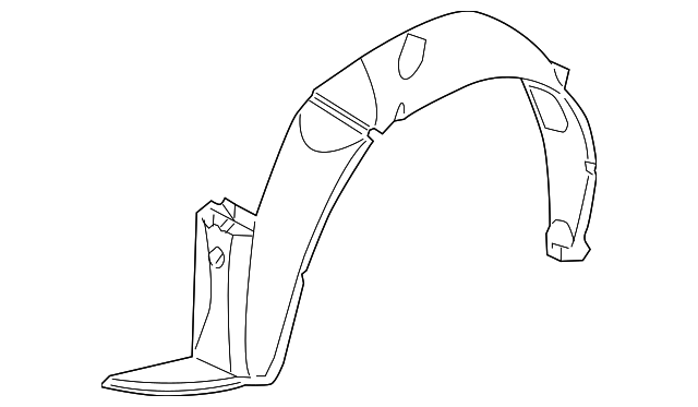 15247659 Деталь FENDER LINER, LEFT