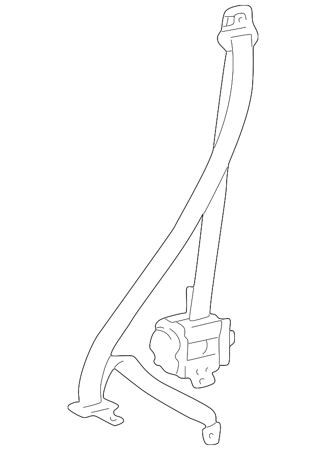 73210-52121-A0 BELT & RETRACTOR, RIGHT