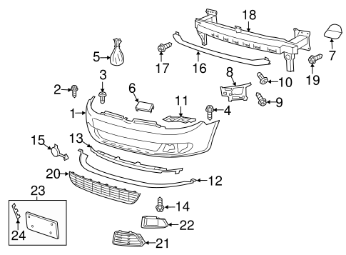 Golf BUMPER & COMPONENTS - FRONT