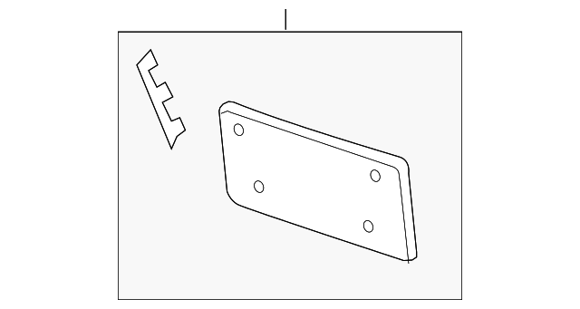 5K0-807-287-G-9B9 Деталь LICENSE BRACKET
