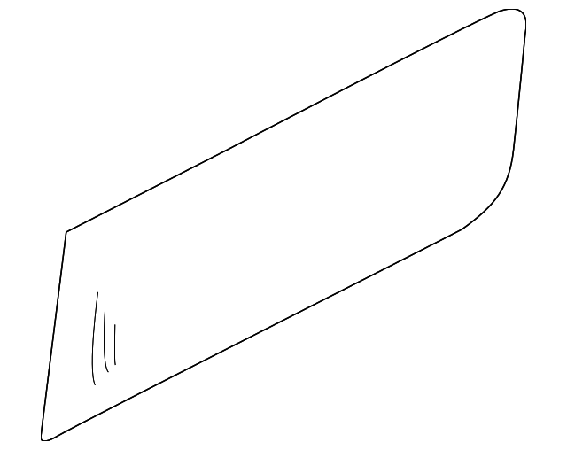 83340-1PB0A Деталь SIDE GLASS, RIGHT