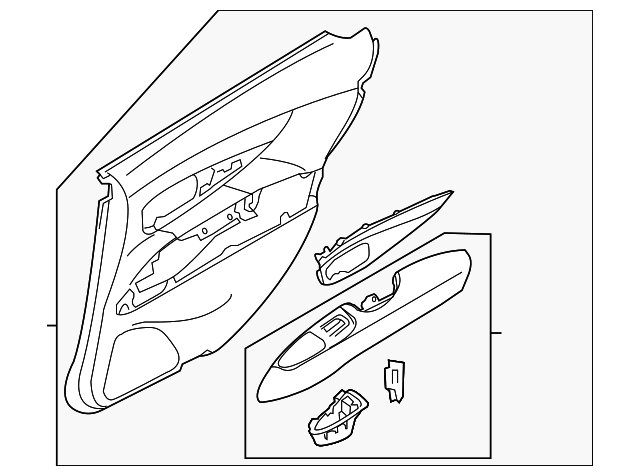 829011MB0C Деталь DOOR TRIM PANEL, LEFT