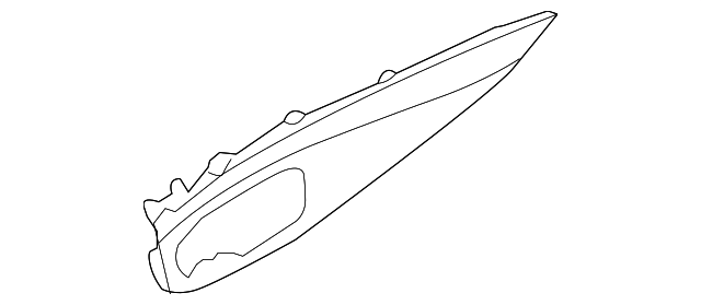 829201MA0A Деталь UPPER TRIM, RIGHT