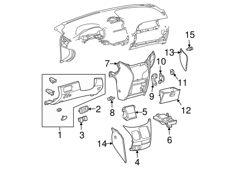 Sienna INSTRUMENT PANEL COMPONENTS